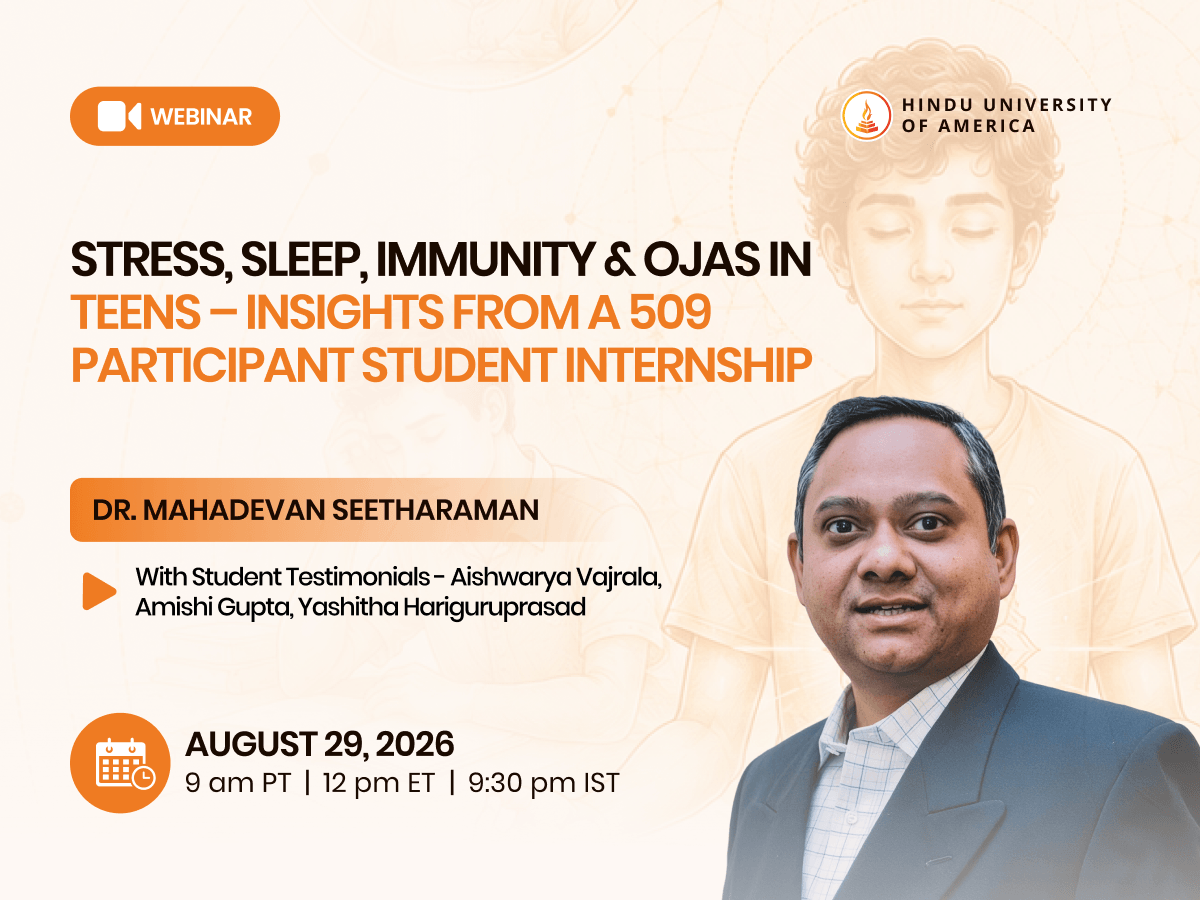 Stress, Sleep, Immunity & Ojas in Teens &ndash; Insights from a 509 Participant Student Internship