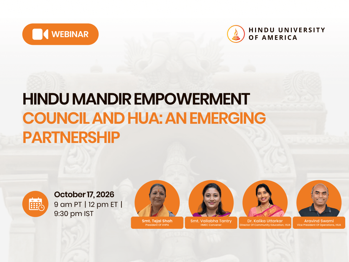 Hindu Mandir Empowerment Council and HUA: An Emerging Partnership